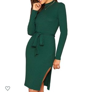 Green Long Sleeve Dress